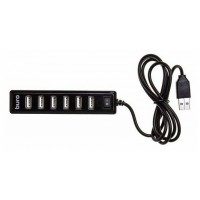 USB-разветвитель Buro BU-HUB7-1.0-U2.0 7порт. черный гар.3 мес.