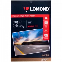 Бумага Lomond A4 270/20 высокоглянцевое