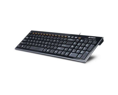 Клавиатура A4Tech KX-100 black USB slim Multimedia