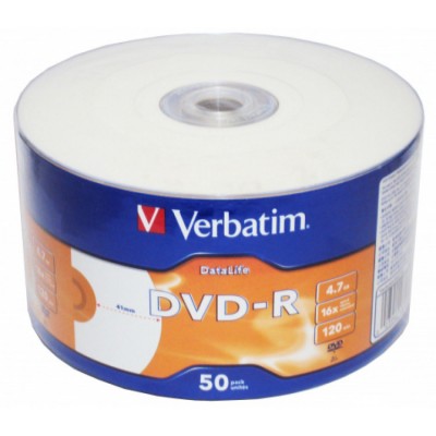Диск DVD-R Verbatim 4,7Gb 16x Color Printable