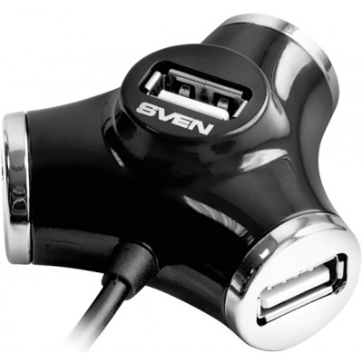 USB-разветвитель SVEN HB-012 4-port USB black гар.3 мес.