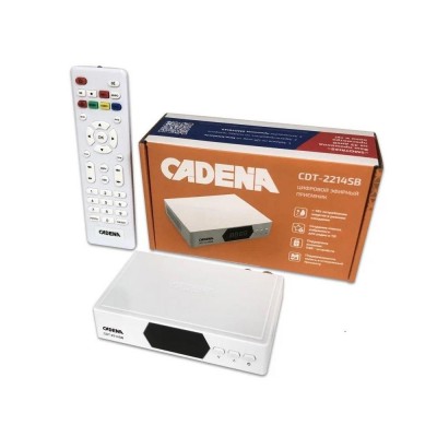 Ресивер DVB-T2 CADENA CDT-2214SB белый