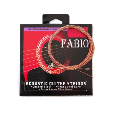 Струны для акустической гитары Fabio FA090-SL бронза