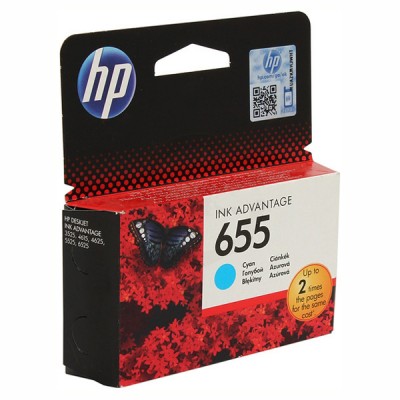 Картридж для струйного принтера HP 655 Cyan Ink Cartridge