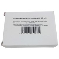 Пленка для ламинатора Office kit 100мкм 100л глянцевая 54x86мм