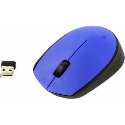 Мышь Logitech Wireless M171 синий/черный гар.6мес