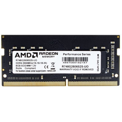 Память оперативная AMD SODIMM 8GB 2666MHz DDR4 CL16