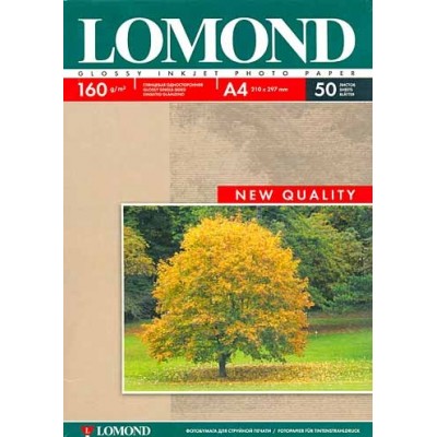 Бумага Lomond A4 160/50 глянцевая односторонняя