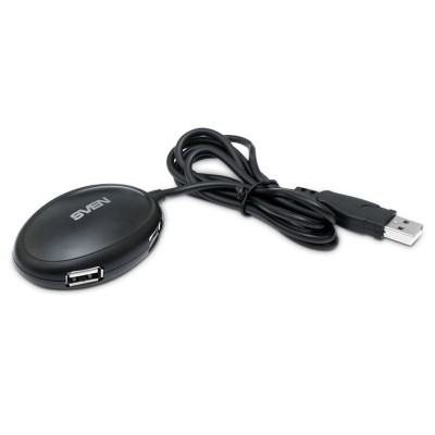 USB-разветвитель SVEN HB-401 4-port USB black гар.3 мес.