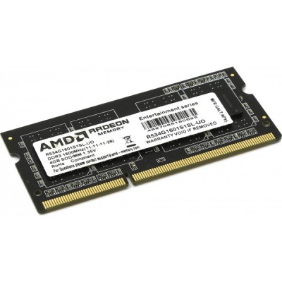 Память оперативная AMD SODIMM 4GB 1600 DDR3 CL11