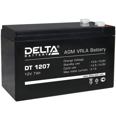 Аккумуляторная батарея Delta для ИБП 12V/7Ah
