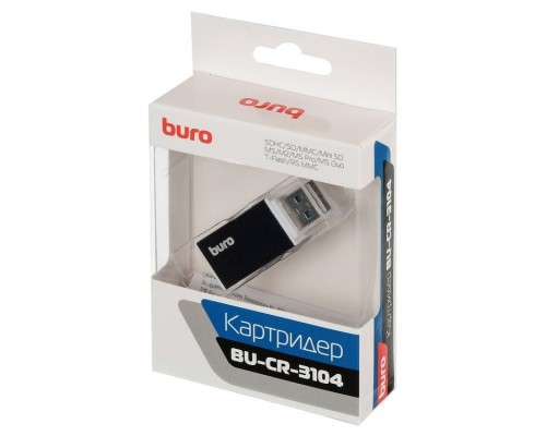 Картридер Buro BU-CR-3104 USB2.0 black