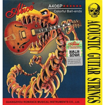 Струны для акустической гитары ALICE A406 P-SL, натяжение Super Light, 11-52