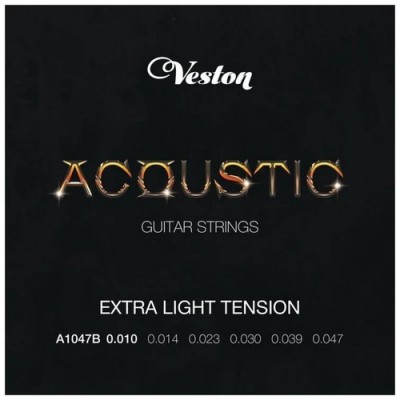 Струны для акустической гитары Veston A1152S (11-52) оплетка медь посеребренная