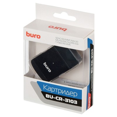 Картридер Buro BU-CR-3103 USB2.0 black