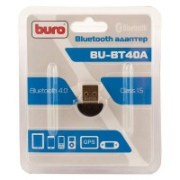 Адаптер USB Blotooth v.4.0 Buro, class 1.5, 20 метров