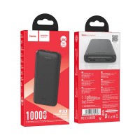 Зарядное устройство HOCO J111 10000mAh 2USB/MICRO/TYPE-C/2A чёрное