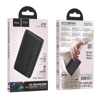 Зарядное устройство HOCO J122 10000mAh 20W/QC3.0 чёрное