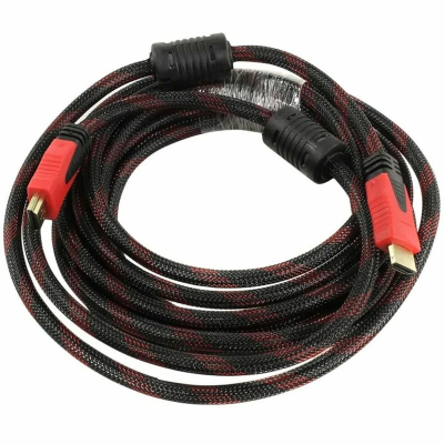 Кабель HDMI DeTech 15 м красно-чёрный
