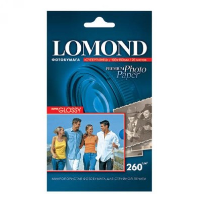 Бумага Lomond 10x15 260/20 глянцевая