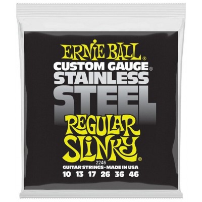 Ernie Ball 2246 - струны для эл.гитары Stainless Steel Regular Slinky (10-13-17-26-36-46)