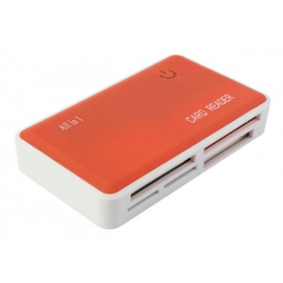 Картридер PC PET CR-217COG USB 2.0 SDHC/CF/XD/MS/TF/M2 (24-in-1) Оранжевый