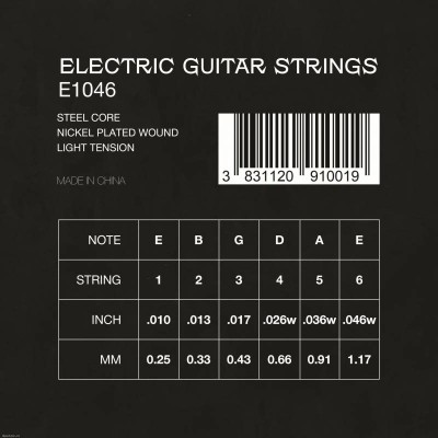 Струны для электрогитары Veston E1046