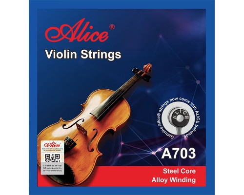 Комплект струн для скрипки Alice A703