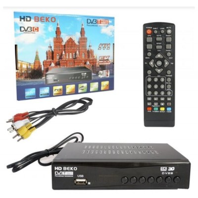 Ресивер TV BECOsuper T5000C DVB-T2/HDMI/USB черный