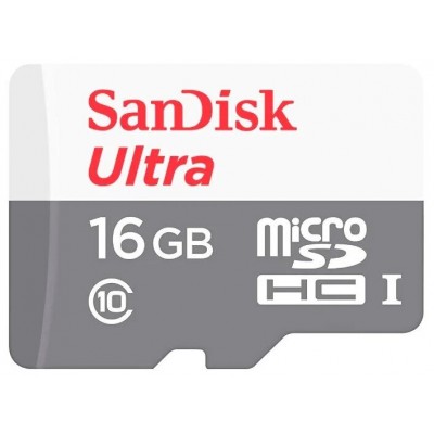 Карта памяти SanDisk Ultra Android 16Gb MicroSDHC Class 10 80MB/s без адаптера