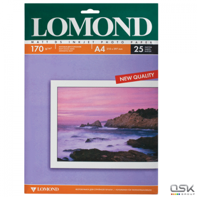 Бумага Lomond A4 170/м2/100л матовая для струйной печати