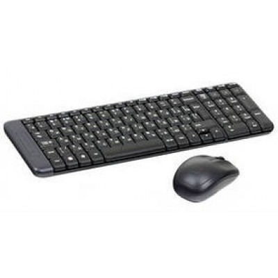 Комплект Logitech Wireless Desktop MK220, USB, FM, клавиатура 2xAAA, мышь оптическая, 1000dpi, 3 кнопки+колесо, 1xAA, Retail