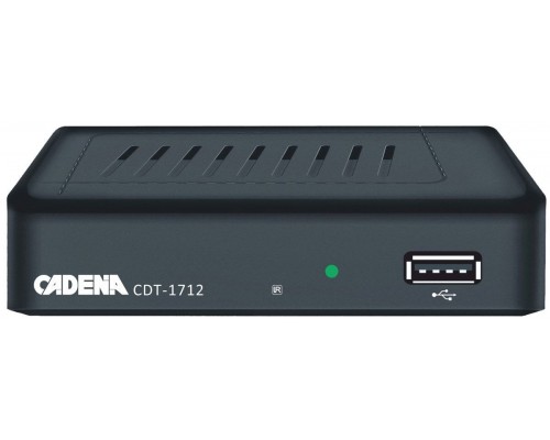 Ресивер DVB-T2 CADENA CDT-1712 черный