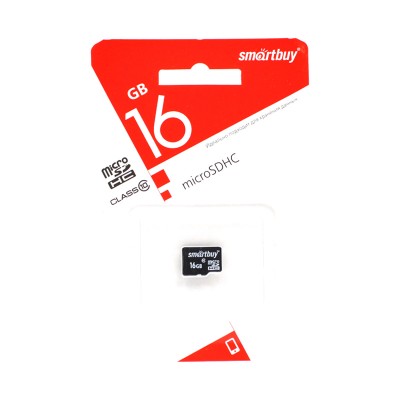 Карта памяти Smartbuy MicroSD 16Gb Class 10