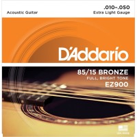 Струны для акустической гитары D'ADDARIO EZ900 бронза 85/15 Extra Light 10-50