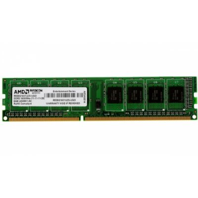Память оперативная AMD DIMM 8GB 1600MHz DDR3 CL11