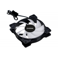 Кулер для корпуса Digma DFAN-FRGB1 120x120x25 3pin+4pin Molex LED Ret