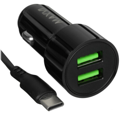 Автомобильное зарядное устройство Maxvi CCM-PS242 PlusT 2xUSB