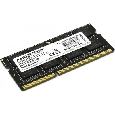 Память оперативная AMD SODIMM 8GB 1600 DDR3 CL11
