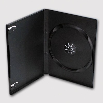 Бокс DVD-box 14мм одинарный черный (100)