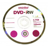 Диск SMART BUY DVD+RW 4.7Gb 4x CB-10