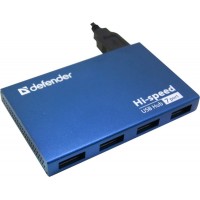 USB-разветвитель Defender USB Septima Slim USB2.0 хаб, 7 портов(с адаптером 2А)