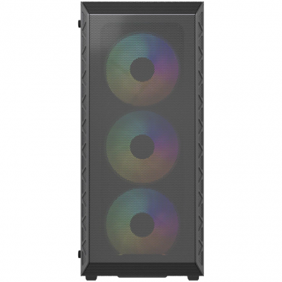 Корпус Powercase Mistral S4B Tempered Glass ARGB Fans чёрный
