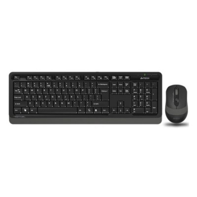 Комплект клавиатура+мышь A4 Fstyler FG1010 черный/серый беспроводной