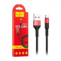 Кабель HOCO X26 USB-MicroUSB черный 1м