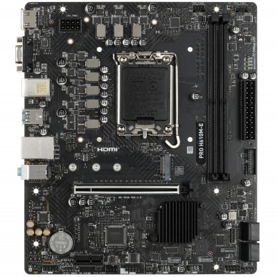 Материнская плата MSI PRO H610M-E DDR5, LGA1700,2xDDR5,1xPCI-Ex16,1xPCI-Ex1, 1xM.2 mATX