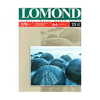 Фотобумага Lomond A4 170/25 глянцевая односторонняя