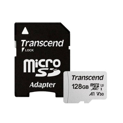 Карта памяти Transcend MicroSD 128Gb CL10 + Adapter