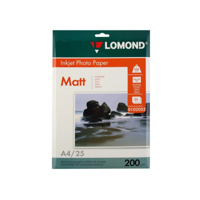 Фотобумага Lomond A4 200/25 матовая