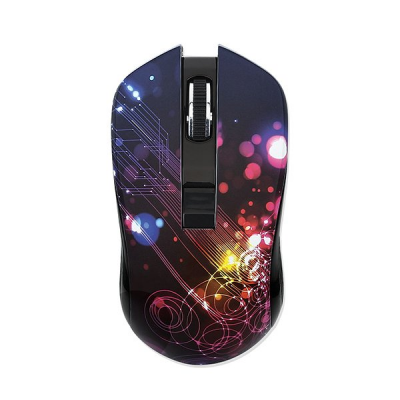 Мышь беспроводная Qumo Fractal M25 1600dpi USB